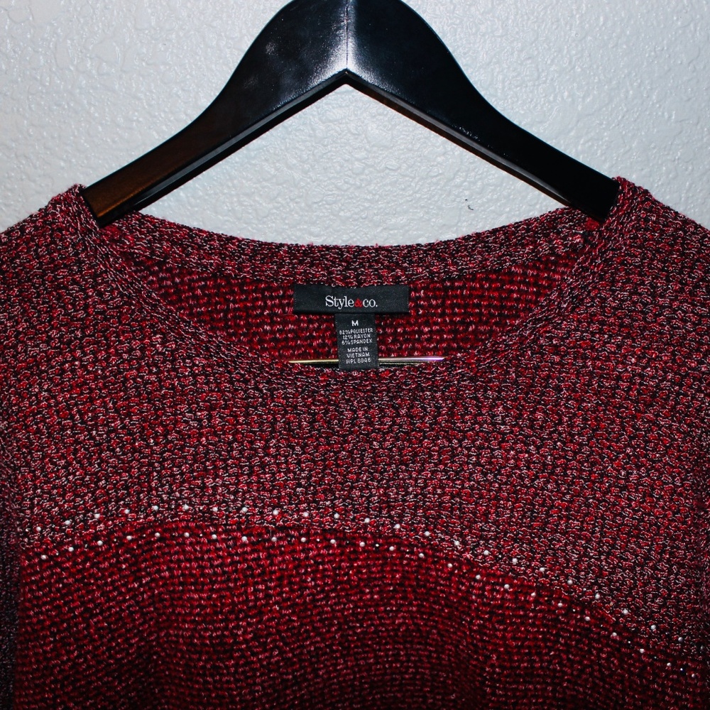 Style & Co Red Sweater - Picture 3 of 3